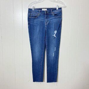 Harper Heritage Women's Blue Denim Mid Rise Skinny Leg Jeans Size 28 EUC